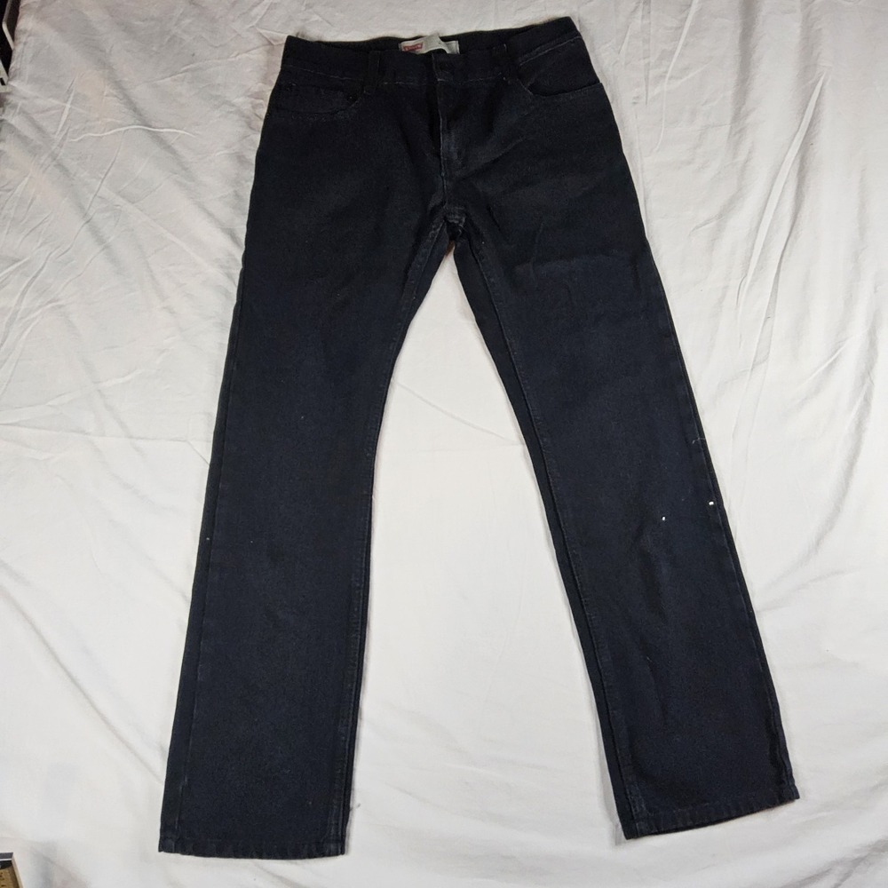 Levi's 511 Slim Jeans Boys Size 16 Reg Black Denim W28 L28 Adjustable Waist...